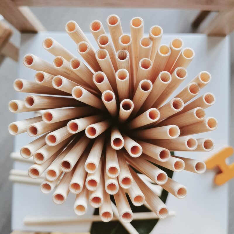 100% Biodegradable Chemical-free Bamboo Straws
