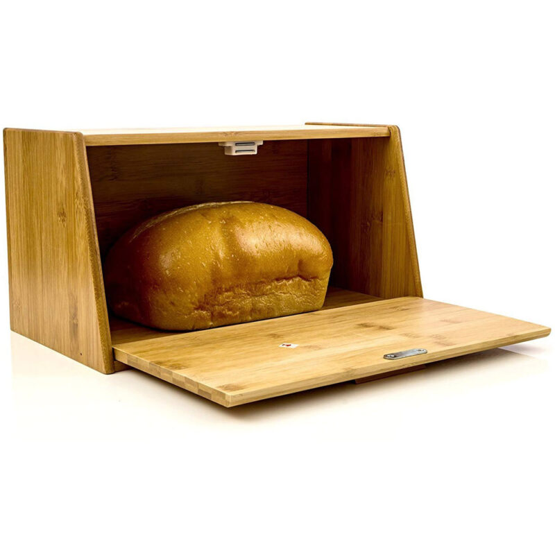 Bamboo Bread Box Pastry Storage Bread Storage with Lid