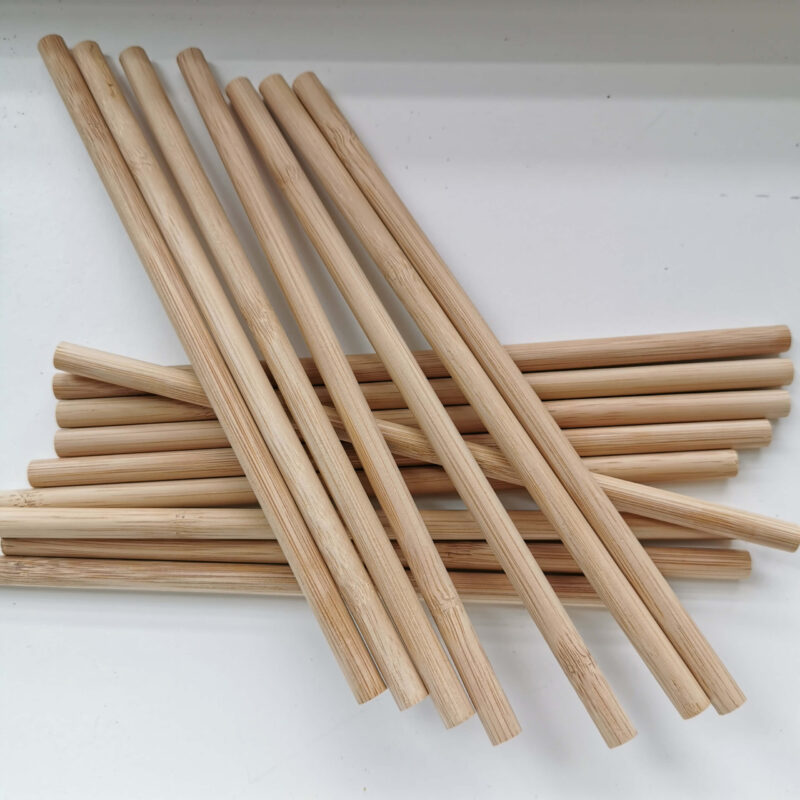 100% Biodegradable 5.5mm Inner Diameter Chemical-free Carbonized Bamboo Straws