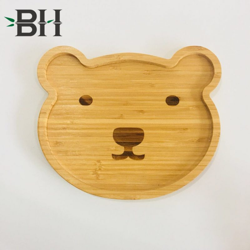 Bamboo Reusable Plates Bamboo Childrens Plates Bear