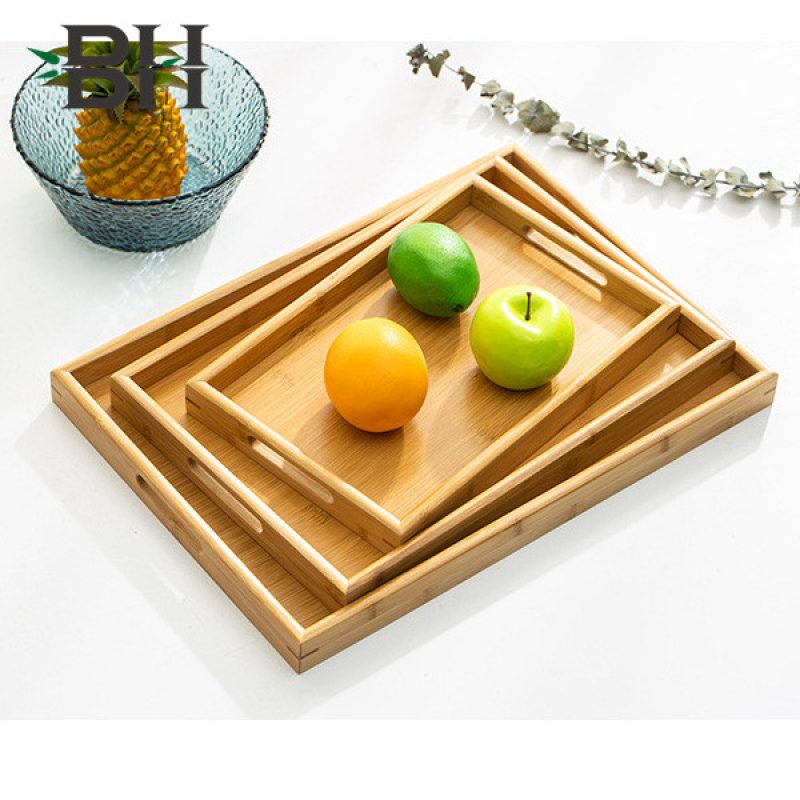 Bamboo Serving Tray with Handle