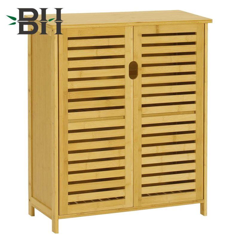 Bamboo Cabinet with Double Shutter Doors